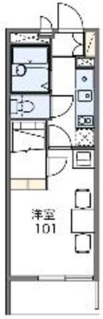 レオパレスリリー32752の物件間取画像